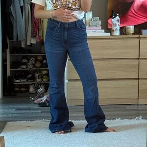 Hudson Jeans Wide Flare Dark Denim Jean